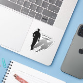 Man Missing Woman Silhouette シール (ノートパソコンとiPhone)