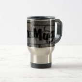 Man Mug on Rock on a トラベルマグ (正面右)