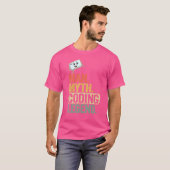 Man Myth Coding Legend CoderパパギークComputer Pro Tシャツ (正面フル)
