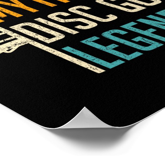 Man Myth Disc Golf Legend - Frisbee Disc Golf Play ポスター (角)