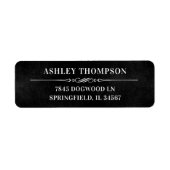 Man Myth Legend Black 90th Birthday Return Address ラベル (正面)