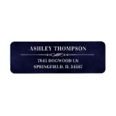 Man Myth Legend Blue 50th Birthday Return Address ラベル (正面)