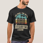 Man Myth Legend Dad Kitesurfing Tシャツ (正面)