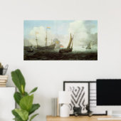 Man-o'-War敬礼を行う17世紀 ポスター (ホームオフィス)