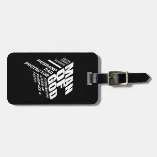 "Man of God" Luggage Tag – Faith, Strength & Purpo ラゲッジタグ