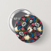 Man of Steelロゴパターン 缶バッジ (正面&裏面)