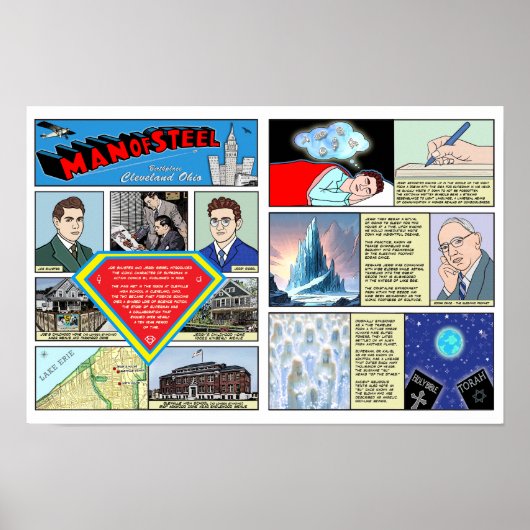Man of Steel Poster Erie Lake Erie Official Merch ポスター (正面)