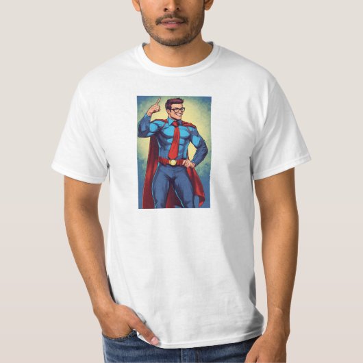 "Man of Steel Vibes" Tシャツ (正面)