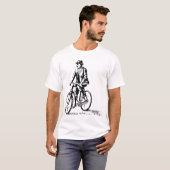 Man on a Bike – ブラック Tシャツ (正面フル)