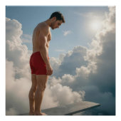 Man On a Diving Board In the Clouds ポスター (正面)