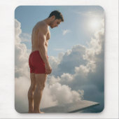 Man On a Diving Board In the Clouds マウスパッド (正面)