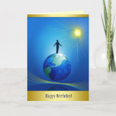 Man on Globe カード (正面)