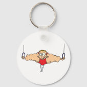 Man On Gymnastics Rings Keychain キーホルダー (正面)