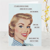 Man On The Moon カード (黄色い花)