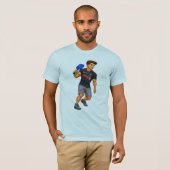 Man playing pickleball with a Corvette Bass shirt Tシャツ (正面フル)