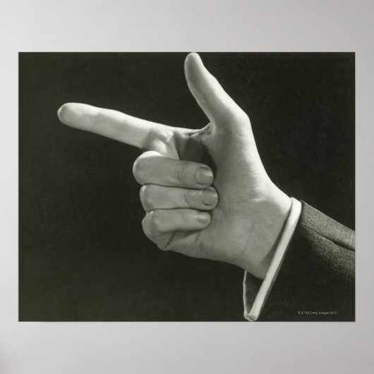 Man Pointing ポスター (正面)