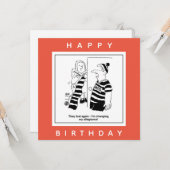 Man Says Team 失った So Changing Adritiance Cartoon カード (正面/裏面インサイチュ)