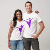 Man Shirt Purple Ballet Dancer新年の希望 Tシャツ (ユニセックス)