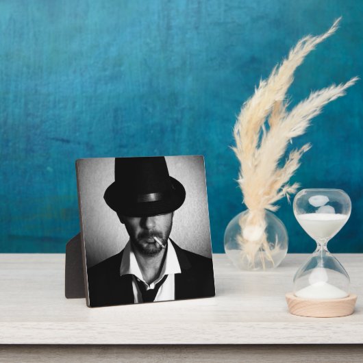 Man smoking in retro style フォトプラーク (インサイチュ)