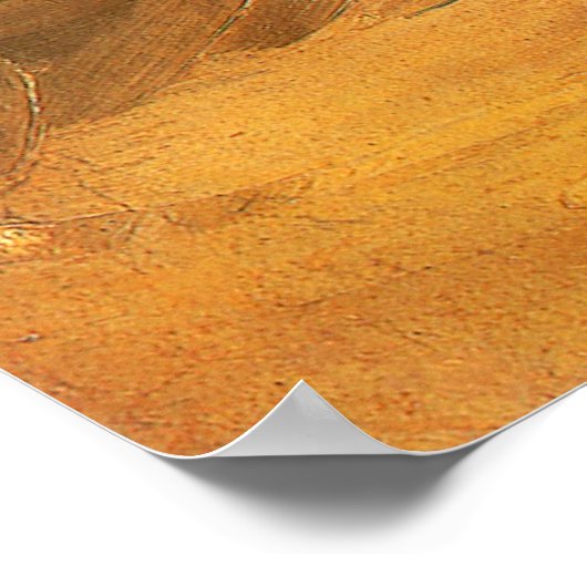 Man Stooping with Stick or Spade, Vincent van Gogh ポスター (角)