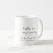 Man submerged in a cup of coffee コーヒーマグカップ (正面右)