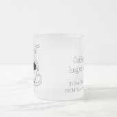 Man submerged in a cup of coffee フロストグラスマグカップ (中央)