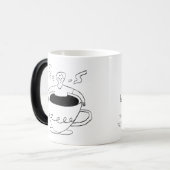 Man submerged in a cup of coffee モーフィングマグカップ (正面左)