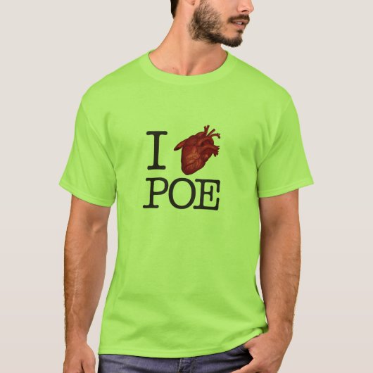 Man T-Shirt "Poe Heart" Tシャツ (正面)