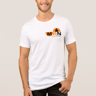 Man Text T-Shirt | Modern Minimalist T-Shirt トライブレンドＴシャツ