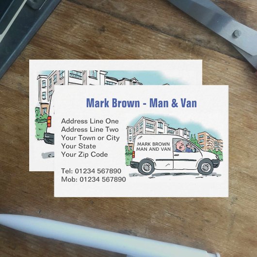 Man & Van、社名Van 名刺