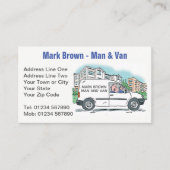 Man & Van、社名Van 名刺 (正面)