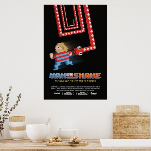 MAN VS SNAKE公式の劇場用ポスター ポスター (キッチン)