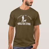 Man Walking Dog T-Shirt Tシャツ (正面)