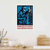 Man Welding - Matchbox Print - Czech Wall Art ポスター (キッチン)