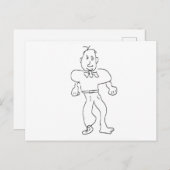 Man with One Shoe jGibney The Museum Zazzle ポストカード (正面/裏面)