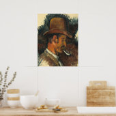 Man with Pipe – ポール・セザンヌファインアート ポスター (キッチン)