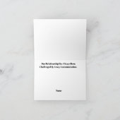 Man Woman Road Workers Romantic Greeting Card      カード (内部)