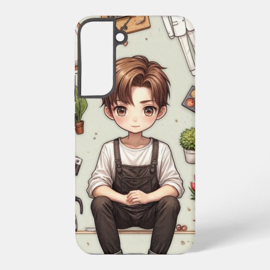 man&woman ver.1 Samsung Galaxy S22+タフケース Galaxyケース (裏面)