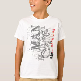 Mana Atua – 神々からのパワー（白いTシャツ） Tシャツ