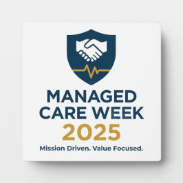 Managed Care Week 2025 - イーゼル付き5.25 x 5.25 フォトプラーク