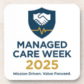 Managed Care Week 2025 - プラスチック コースター セット (正面)