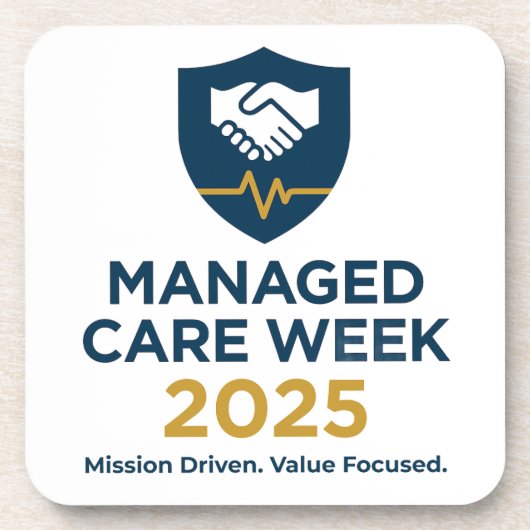 Managed Care Week 2025 - プラスチック コースター セット (正面)