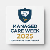 Managed Care Week 2025 - 5.25 x 5.25 with Easel フォトプラーク (正面)