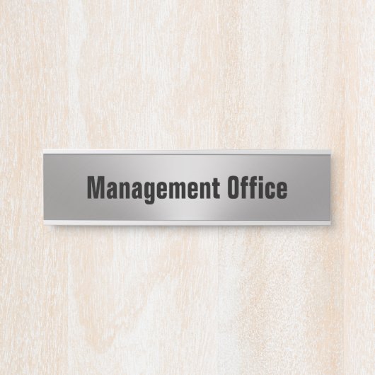 Management Office SilverとBlackテンプレート サインプレート (正面)