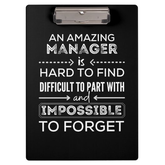 Manager, Gift For Manager, A Truly Great Manager クリップボード (正面)