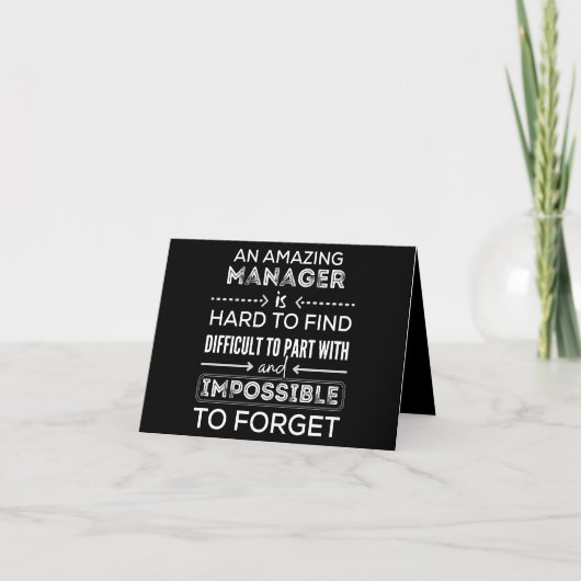 Manager, Gift For Manager, A Truly Great Manager ノートカード (正面)