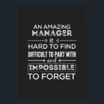 Manager, Gift For Manager, A Truly Great Manager ポスター<br><div class="desc">Manager,  Gift For Manager,  A Truly Great Manager Is Hard To Find,  Going Away Gift,  Retirement Gift,  Manager Quote,  Farewell</div>