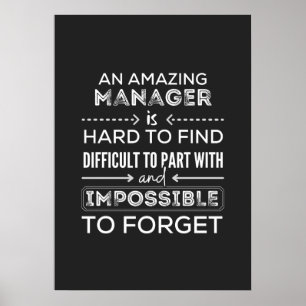 Manager, Gift For Manager, A Truly Great Manager ポスター