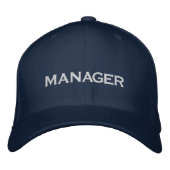 MANAGER Hat 刺繍入りキャップ (正面)