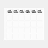 MANAGER INSTANT JUST ADD COFFEE ラベル (シート)